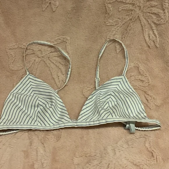 skims cotton poplin triangle bralette - Picture 2 of 5